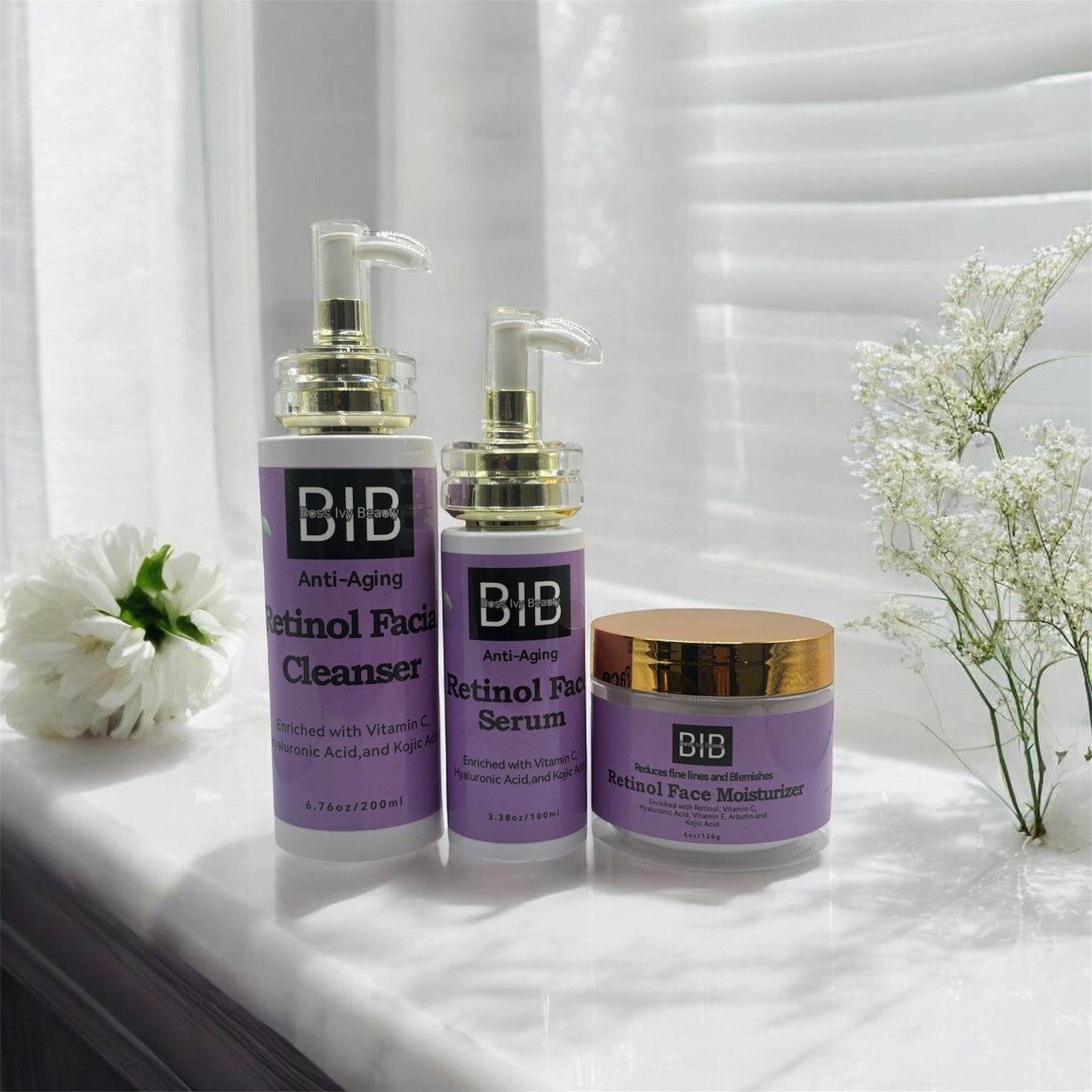 Renew & Glow Retinol Skincare Kit | Anti-Aging & Clear Skin Set