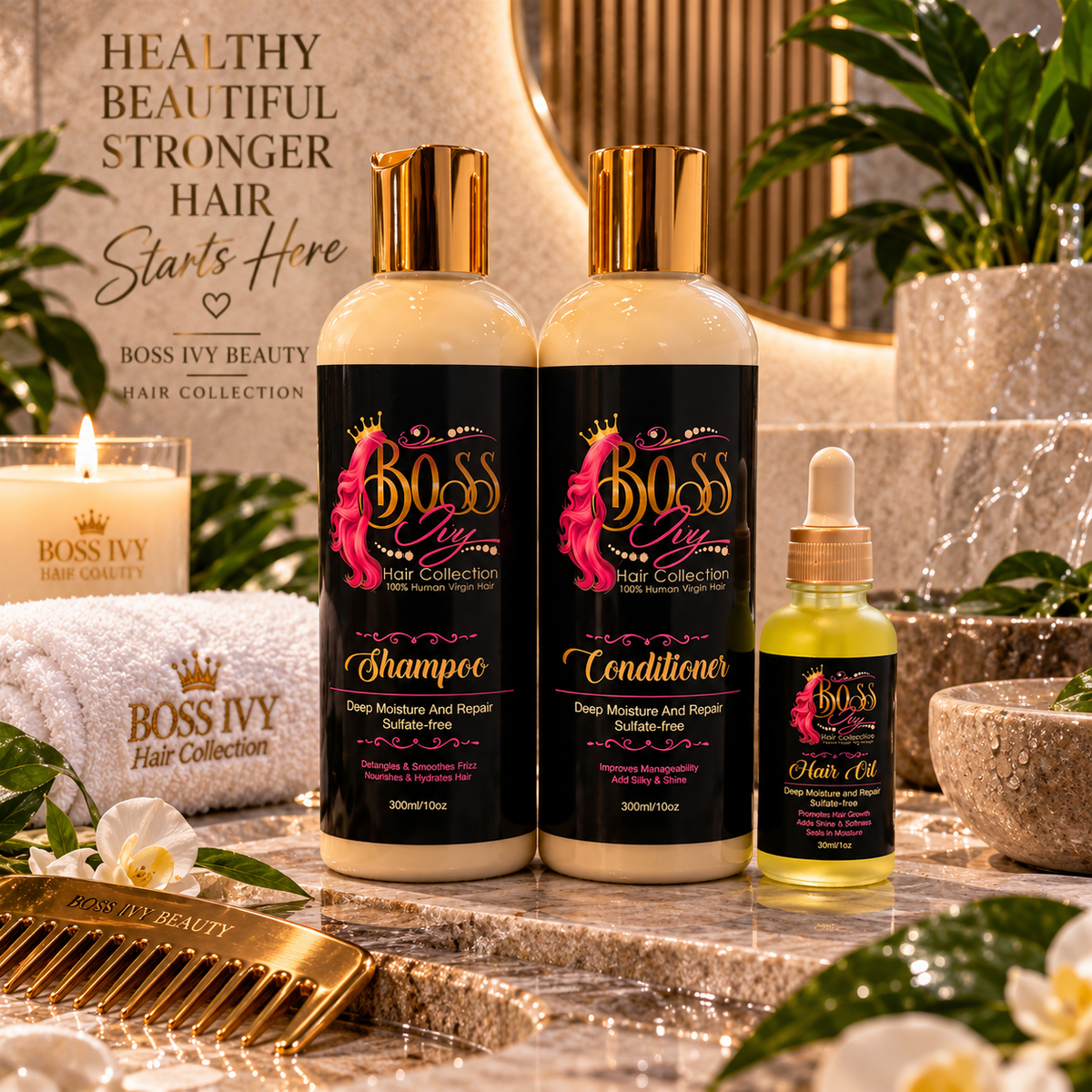 Deep Moisture & Hair Repair Set – Hydrating Shampoo & Conditioner
