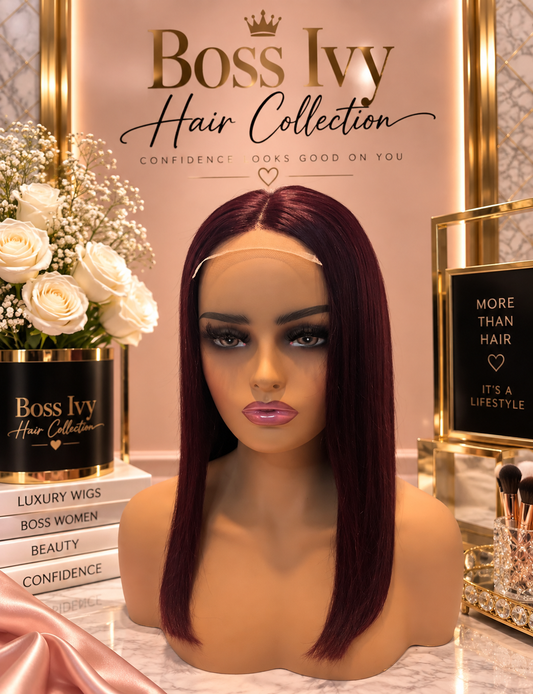 Ivy Crimson - "16" 4x4 Lace Bob Wig