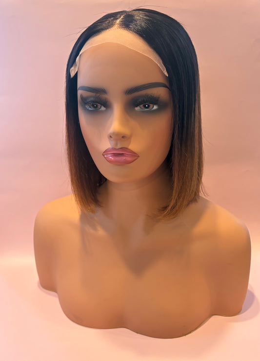 Ivy Espresso – 12” 13x4 Lace Ombré Bob Wig